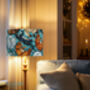 Sleepy Cats Lampshade Whimsical Lighting For Cat Lovers, thumbnail 2 of 3