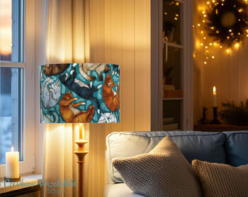 Sleepy Cats Lampshade Whimsical Lighting For Cat Lovers, 2 of 3