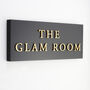 Personalised House Sign With Raised Gold Lettering, thumbnail 2 of 10