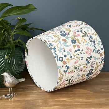 Ashbee Teal Blush Pink Floral Empire Lampshades, 7 of 9