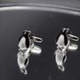 Silver Penguin Cufflinks Gift 316 L Stainless Steel Elegant Playful Design, thumbnail 4 of 5