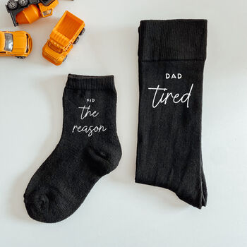 Funny Matching Dad And Kid Socks Set, 4 of 7