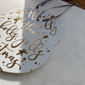 Two In One Christmas Card And Bauble Decoration, 3 of 4