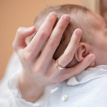 Personalised Hammered Band Ring, 3 of 5