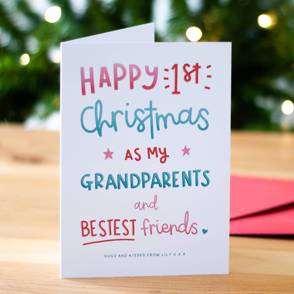 First Christmas As My Grandparents Card, 1 of 2