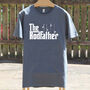 Mens Charcoal Or Navy The Rodfather T Shirt, thumbnail 3 of 4