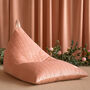 Velvet Essaouira Bean Bag In Bloom Pink, thumbnail 1 of 5