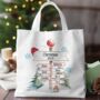 Personalised Christmas North Pole Family Tote Gift Bag, thumbnail 6 of 8