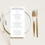 Personalised Wedding Menu With Wildflowers, thumbnail 6 of 7