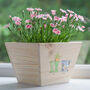 Personalised Couples Welly Boot Pine Planter, thumbnail 1 of 10