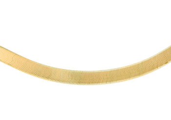 9ct Yellow Gold Herringbone Chain Bracelet, 3 of 5