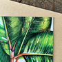 Gold Foiled Ficus Benghalesis Birthday Card, thumbnail 2 of 5