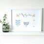 Personalised Illustrated Family Cups And Mugs Art Print, thumbnail 6 of 9