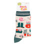 Women's Gardening Bamboo Socks Cream, thumbnail 3 of 4