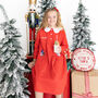 Girl's Personalised Christmas Gingerbread Nightdress, thumbnail 3 of 6