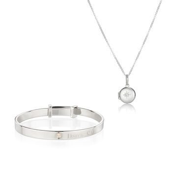 Personalised Sterling Silver Forever Diamond Gift Set, 2 of 4