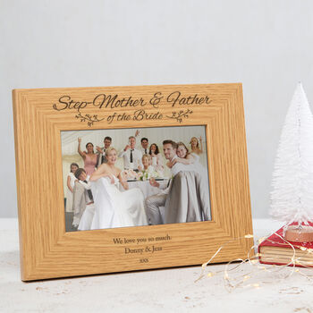 Personalised Mother And Father Of The Bride Frame, 3 of 7