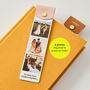 Personalised Metal And Leather Photo Bookmark, thumbnail 2 of 7