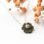 A New Chapter Begins Flower Necklace Sterling Silver, thumbnail 4 of 11