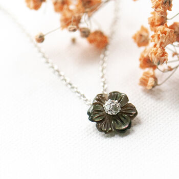A New Chapter Begins Flower Necklace Sterling Silver, 4 of 11