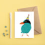 Green Bird In A Party Hat, thumbnail 1 of 2