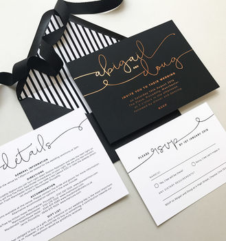 Foil Writing On Invitations 9