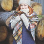 Fair Trade Cable Knit Wool Lined Wristwarmer Gloves, thumbnail 10 of 12
