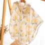 Baby Muslin Hooded Cape Poncho Mimosa 1st Birthday Gift, thumbnail 7 of 7