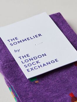 The Sommelier – Luxury Wine Themed Socks, 6 of 9