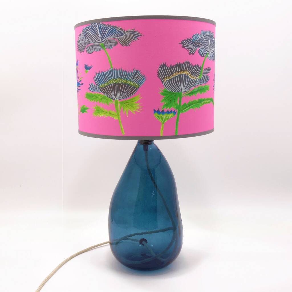 Recycled Blown Glass Lamp | 42cm | Six Colours, 1 of 12