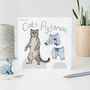 Cat's Pyjamas Paper Doll Birthday Card, thumbnail 1 of 3