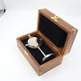 Personalised 3rd Anniversary Silver Colour Desk Clock, thumbnail 2 of 12