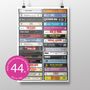 44th Birthday Personalised Print Music From 1982, thumbnail 1 of 8