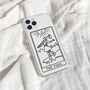 Personalised Tarot Card Clear Phone Case, thumbnail 2 of 9