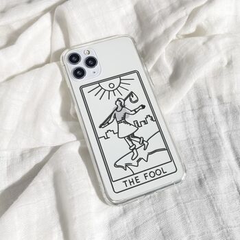 Personalised Tarot Card Clear Phone Case, 2 of 9