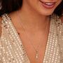 Shooting Star Charm Necklace, Sterling Silver Or Gold Plated, thumbnail 2 of 10
