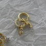 18 K Gold Plated Crescent Moon Huggie Earrings, thumbnail 9 of 11