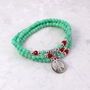 Beaded Wrap Bracelet With Peace Charm, thumbnail 6 of 6