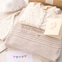 Unisex Grey Big Star Knitted Baby Blanket, thumbnail 5 of 12