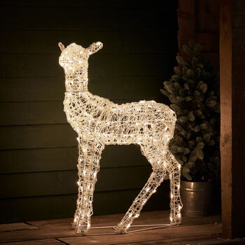 Twinkly Smart LED Outdoor Acrylic Christmas Doe Figure, 8 of 12