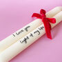 Personalised Love Letter Hand Painted Candle Sticks, thumbnail 9 of 10