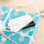 Personalised Message Mirror Gift Tag, thumbnail 2 of 3