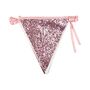 Luxe Pink Glitter Bunting, 3 M, thumbnail 1 of 4