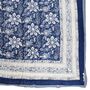 Indigo Blue And White Floral Indian Block Printed Cotton Bed Quilt, thumbnail 7 of 9