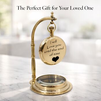 Personalised 50th Birthday Rotating Balance Desk Clock For Dad – Father's Day Gift, 10 of 12