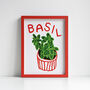 Basil Herb Print From An Original Painting, thumbnail 9 of 11