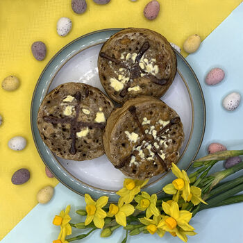 Hot Cross Crumpets! Limited Edition Easter Crumpets, 6 of 10