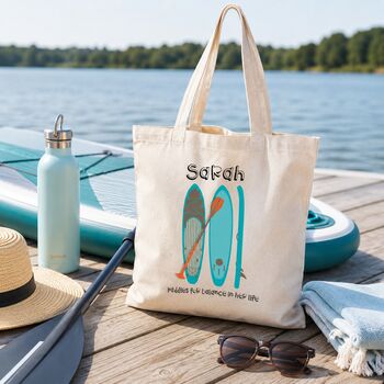 Personalised Paddle Boarding Tote Bag Gift, 2 of 6