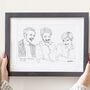 Personalised Family Sketch, thumbnail 2 of 12