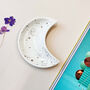 Star Crescent Moon Shimmering Ceramic Trinket Dish, thumbnail 4 of 7